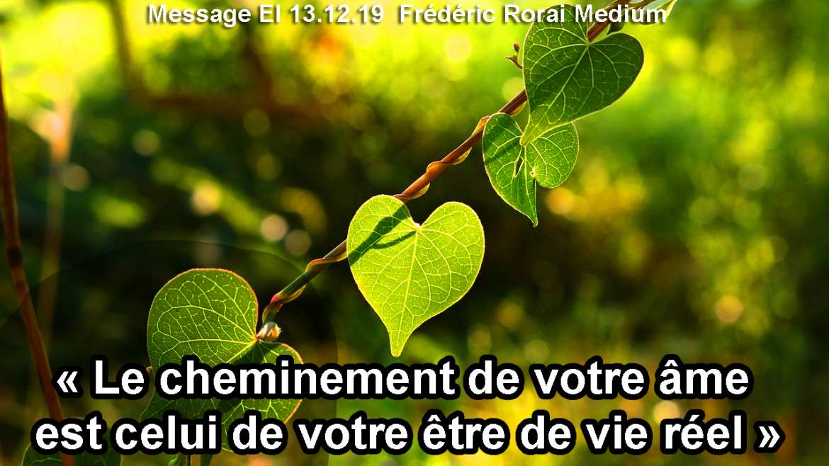 « Le cheminement de votre âme est celui de votre être de vie réel »