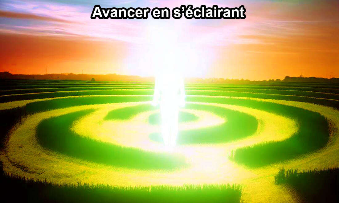 avancer en s'éclairant